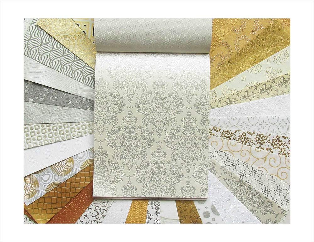 Paperhues Wedding Scrapbook Paper 8.5x11" Pad, 36 Sheets. Celebration Pack.
