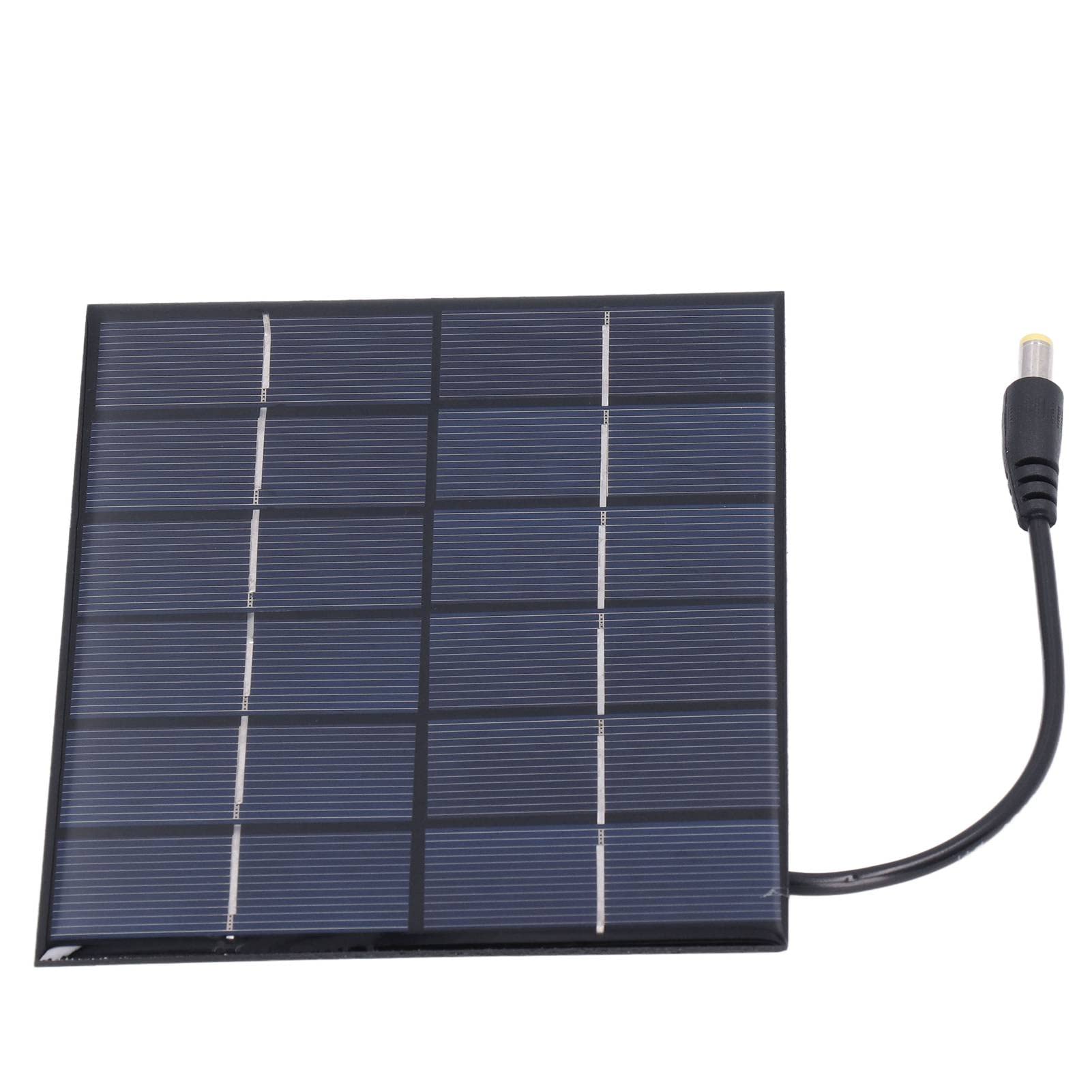 2W Solarmodul-Set mit 2 Polysilizium Solarpanel 6V 330mA Ladegerät für 3,7V Akku Outdoor Aufladung Tragbar Wetterfest 13,5x11cm Effizient Einfache Installation