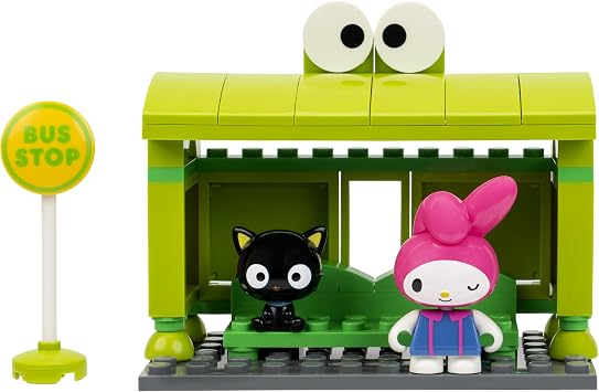 BLDR Hello Kitty and Friends, Badtz-Marus Bowling Alley Building Set - Hello Kitty, Keroppi, Badtz-Maru, My Melody, Chococat Minifigures - 8+, 0132