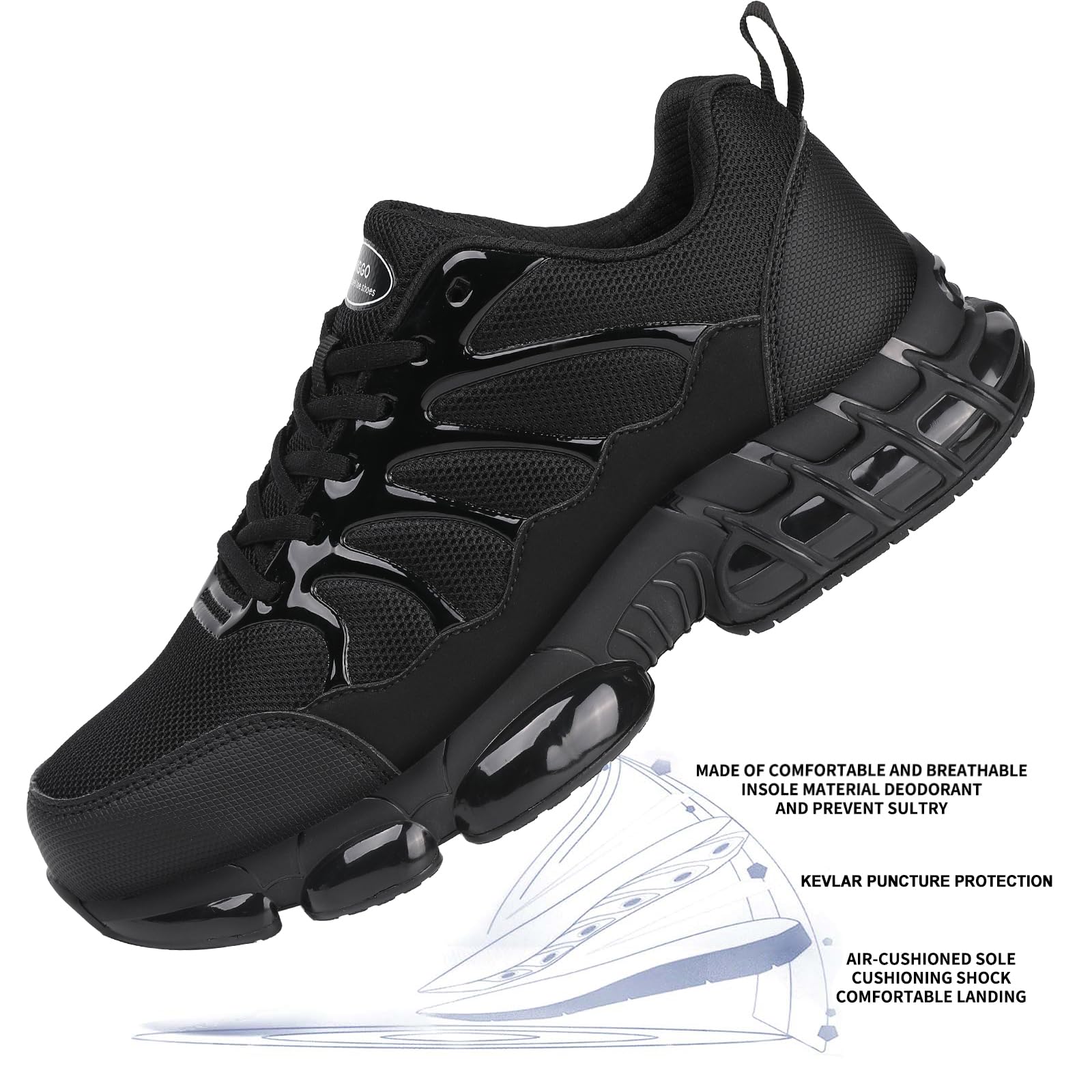 Snapklik.com : Steel Toe Sneakers For Men Women Safety Composite Toe ...