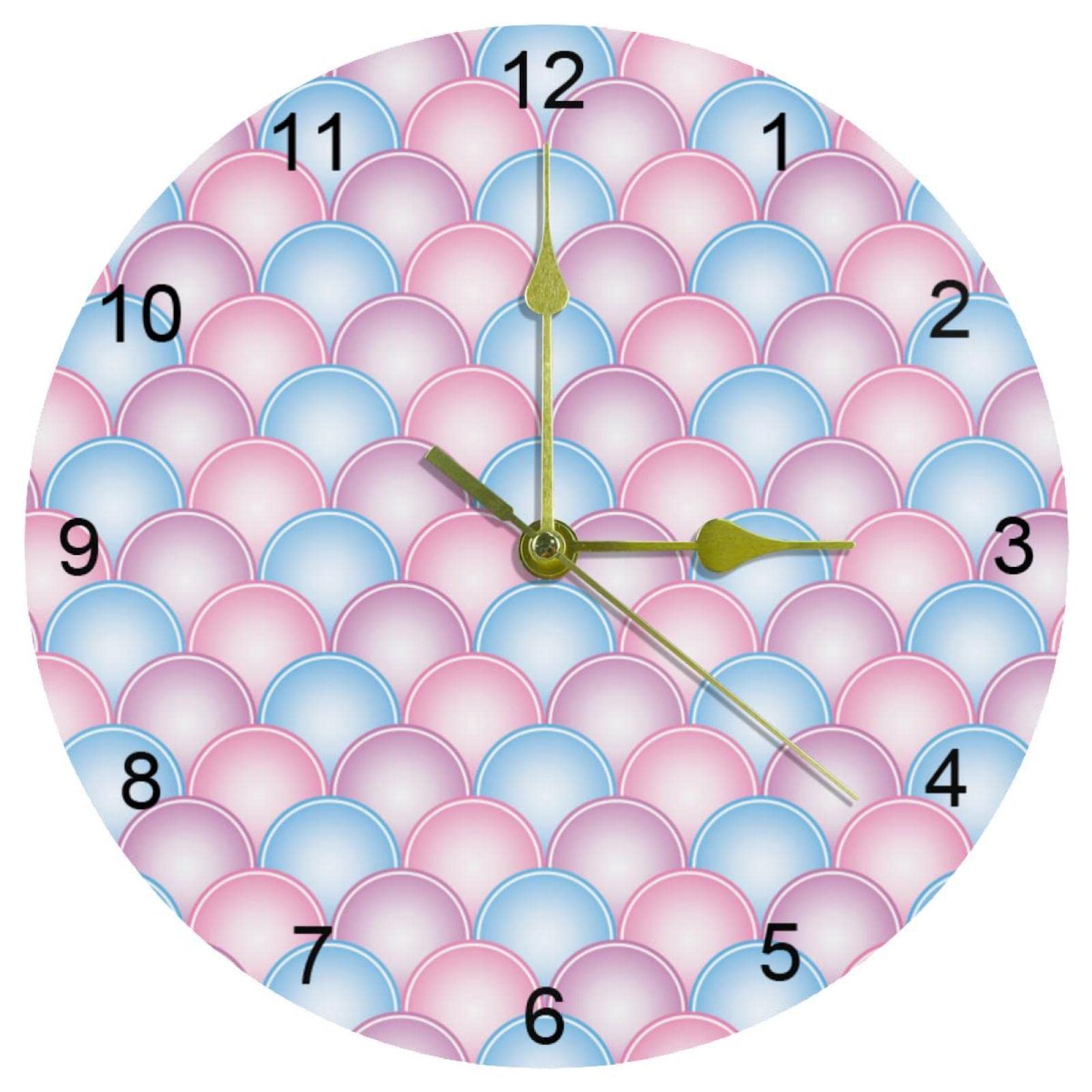 Horloge murale pour cuisine ronde et moderne idéale pour la décoration