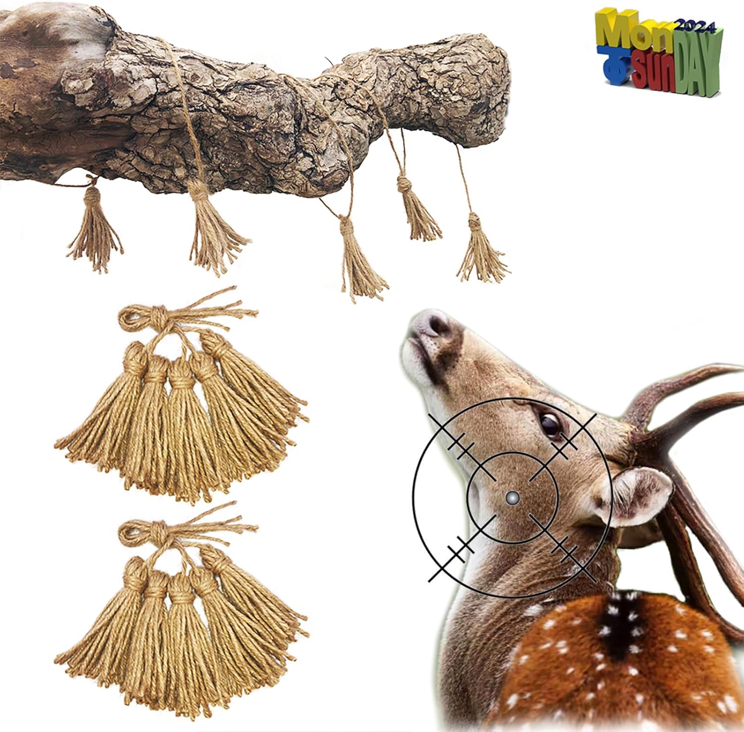 MonDAY To SunDAY Hemp Rope for Deer Hunting Hunting Accessories Deer Hunting