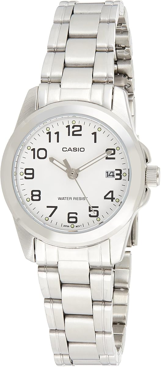 Reloj analógico de cuarzo en tono plateado LTP-1215A-7B2DF para mujer