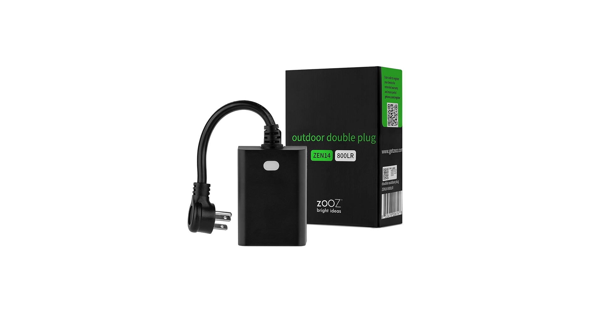 Lua　3点セット Zooz 800 Series Z-Wave Long Range Outdoor Double Plug ZEN14