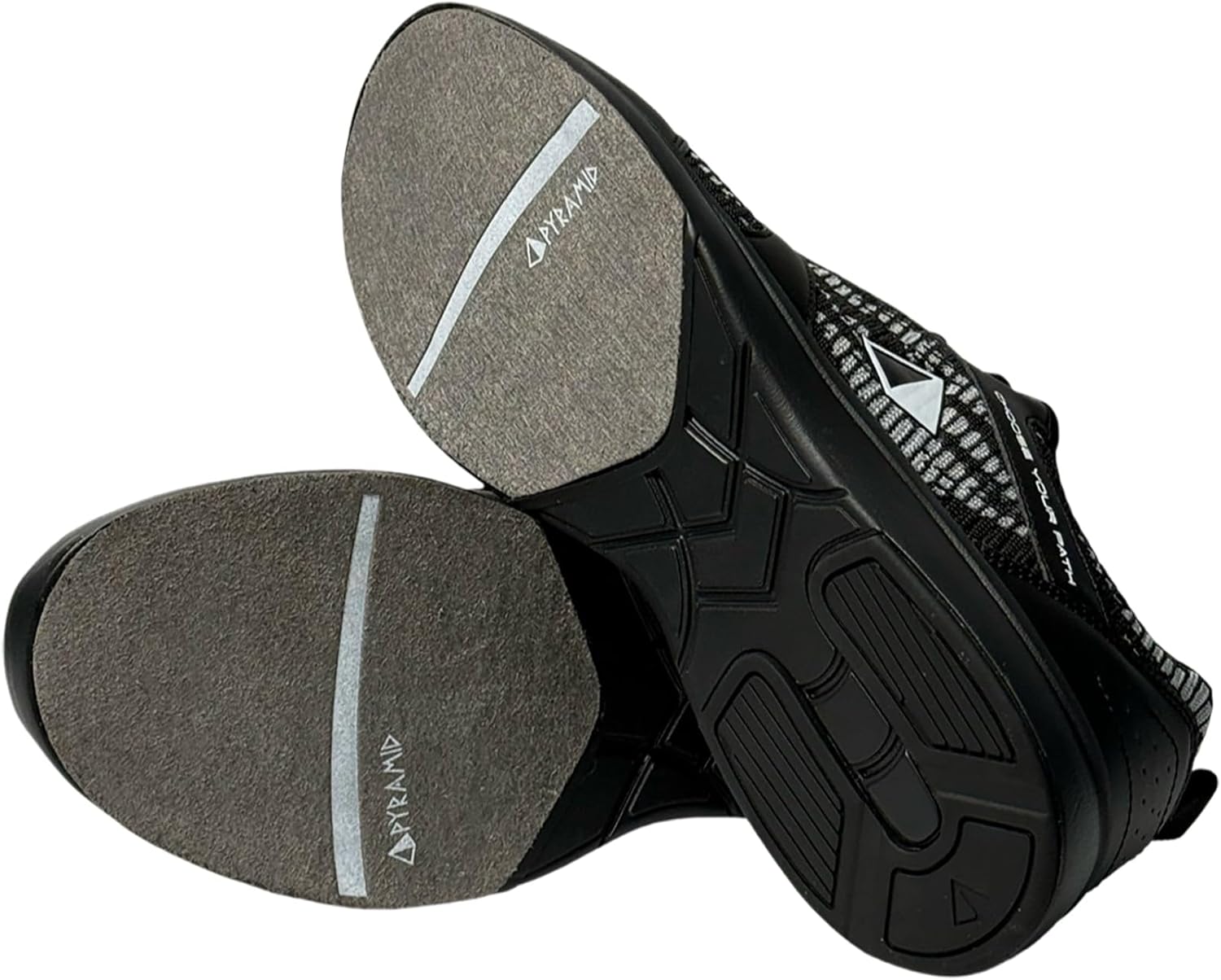 Pyramid Men's Path Lite Hybrid Mesh Bowling Shoes - Lightweight Design, Breathable Knit & PU Upper, Athletic Fit, Universal Slide Soles