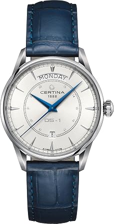 Certina DS-1 Day Date Automatic Watch 1.6 inches 40 mm C0294301601100 Mens Blue