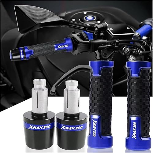 Miniatura 2 de Para Yamaha XMAX300 X MAX Xmax 300 2018-2024 Empuñaduras de manillar de motocicleta Tapón de extremo de manillar
