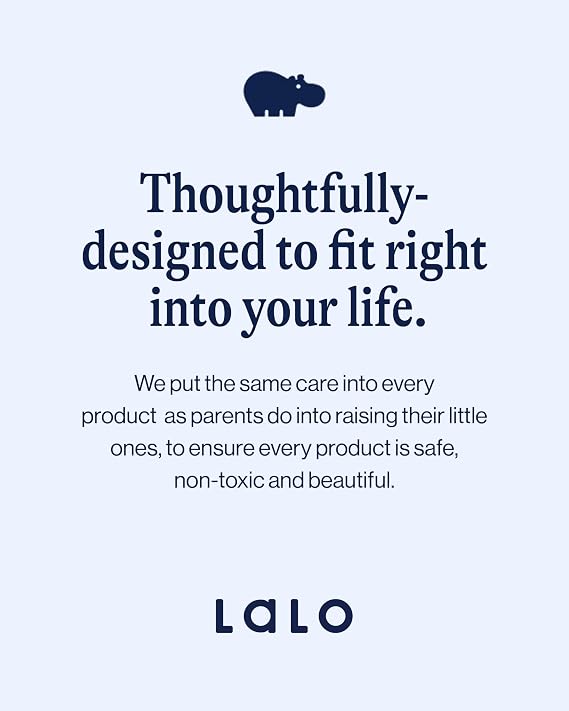 Lalo Bathtime Starter Kit - 3-Piece Set Includes Modern Baby Bathtub, Rinse Cup & Spout Cover - Safe, Easy to Clean Design for Newborns - 25.3 x 18 x 7.7 in, 10 lb - Coconut