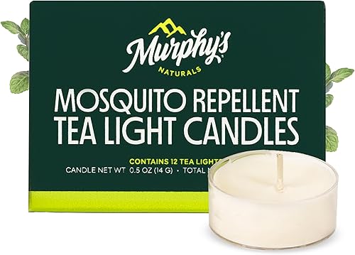 Murphy's Naturals velas de té repelentes de mosquitos – 12 unidades