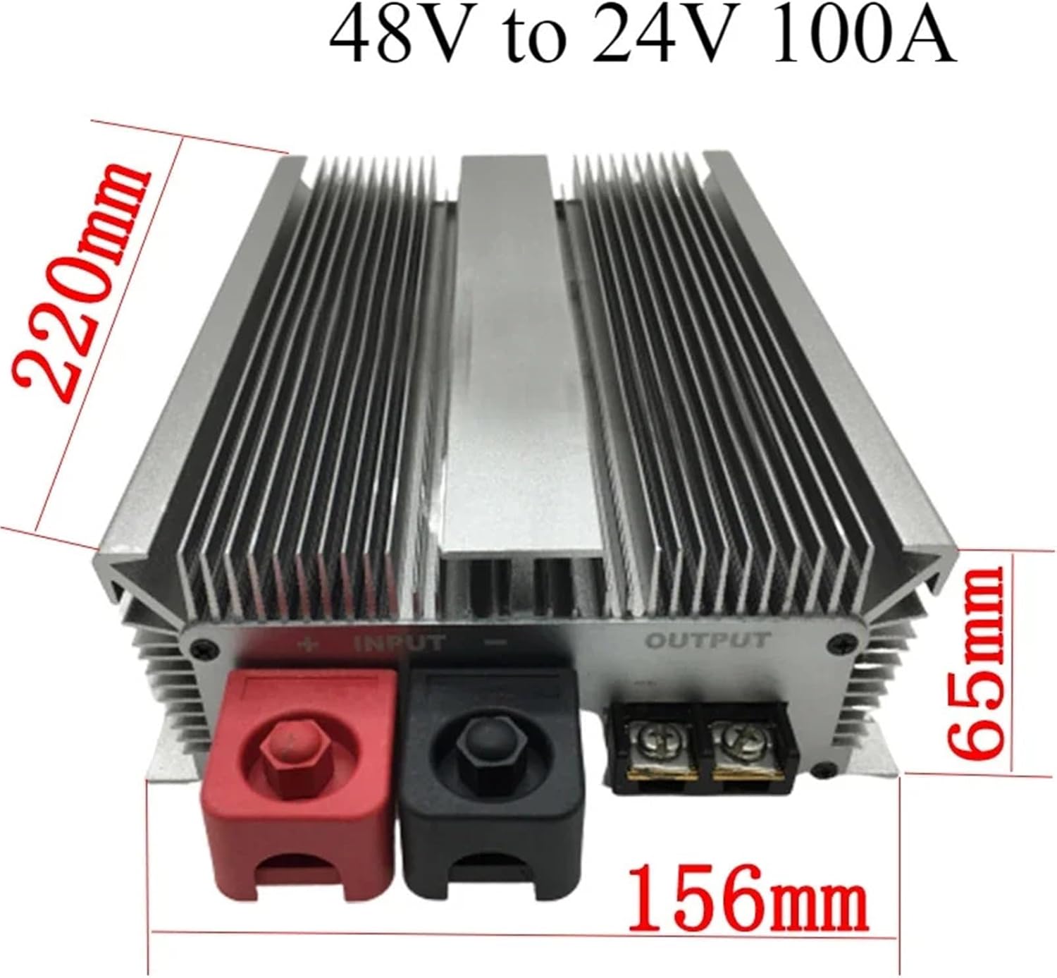 1 Pcs 48 Volt to 24 Volt 48V to 24V 50A to 125A Switching Power Converter Step Down DC to DC Transformer Buck Regulator Truck Voltage(48V to 24V 100A)