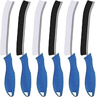 Vista 13 de Cepillo de inodoro, 2 piezas de cepillo de limpieza de baño, raspador de inodoro, cepillo de inodoro profundo con agujero para colgar, cepillo