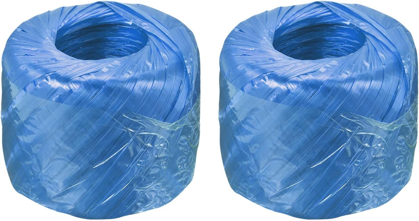Generic Polyester Nylon Plastic Rope Twine Household Bundled for Packing Gardening Craft,300m Total Length,Blue Pack of 2