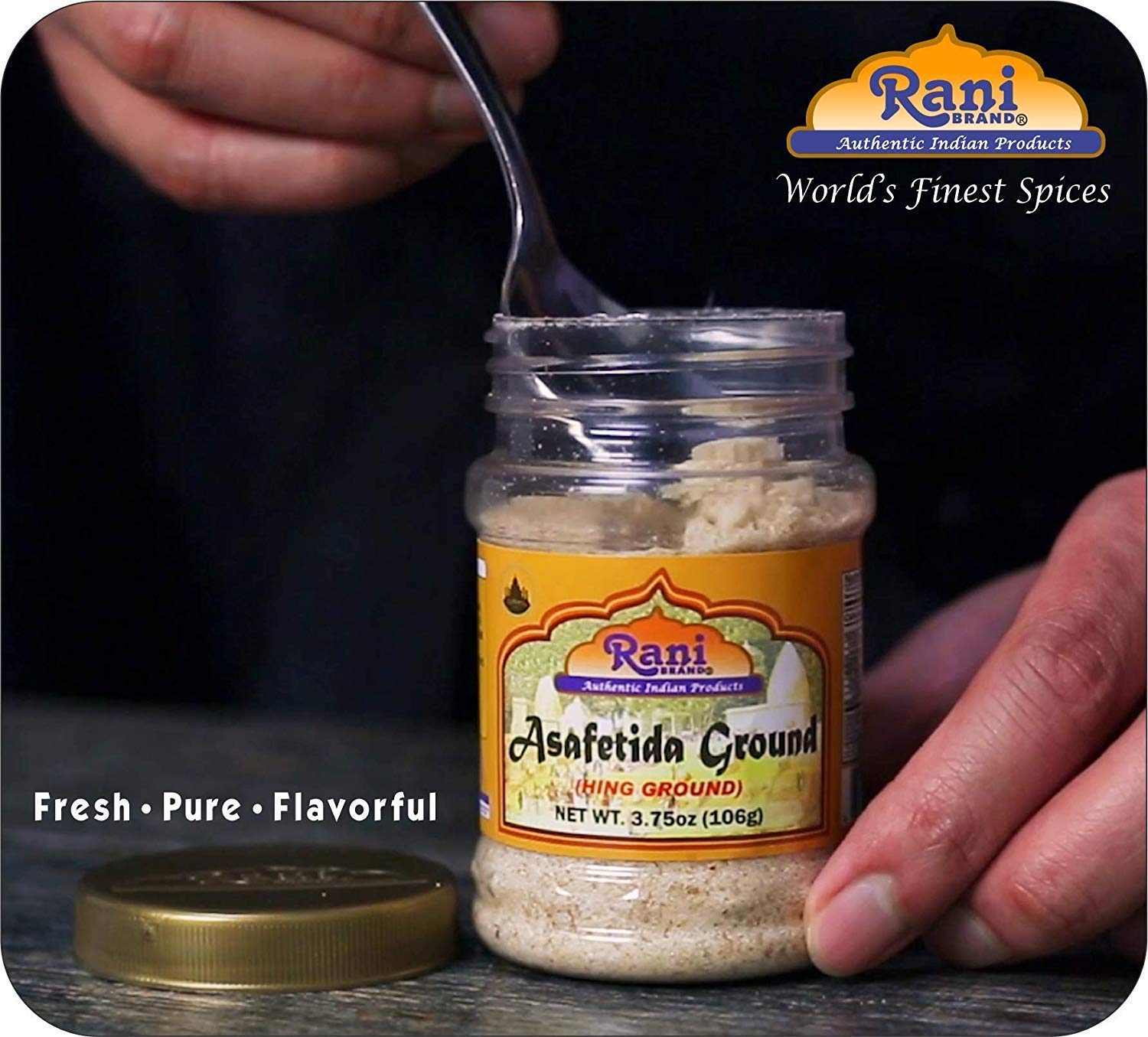 Rani Asafetida (Hing) Ground 3.75oz (106g) PET Jar All Natural Salt