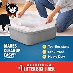Jonny Cat Litter Box Liners: Heavy Duty - Tear & Leak Resistant - Drawstring Close - Jumbo, 15 Count