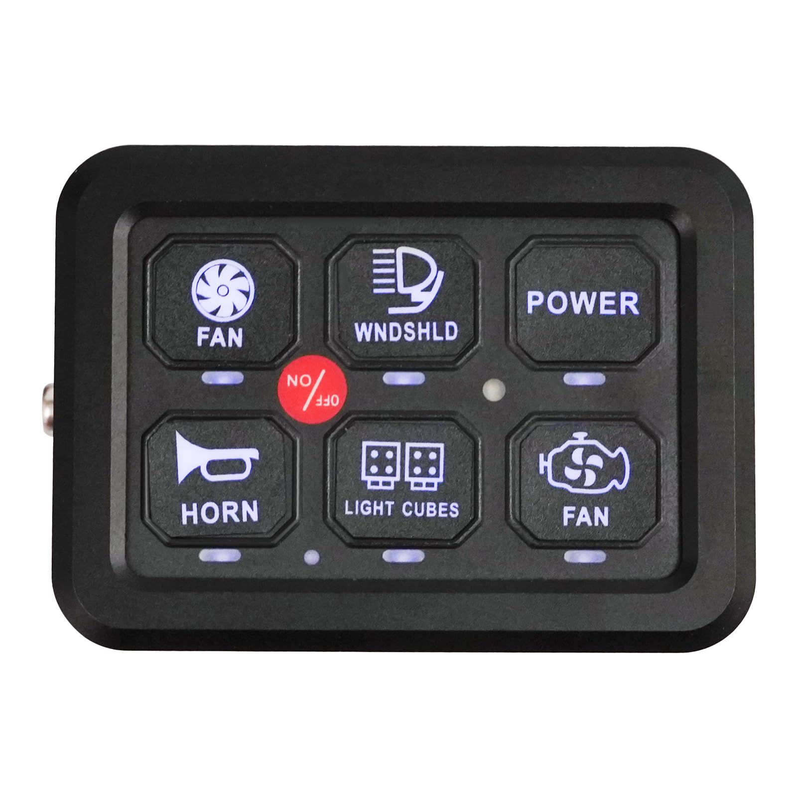 Kit pannello di controllo a 6 marce, con funzione di regolazione automatica, 720 W, quadro universale 9 – 30 V, adatto per camper, barche, SUV, camion, UTV ATV (blu)