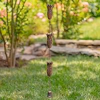 Vista 13 de Zaer Ltd. Cadenas de lluvia colgantes ornamentadas (acabado de bronce, colmenas de abejorros)