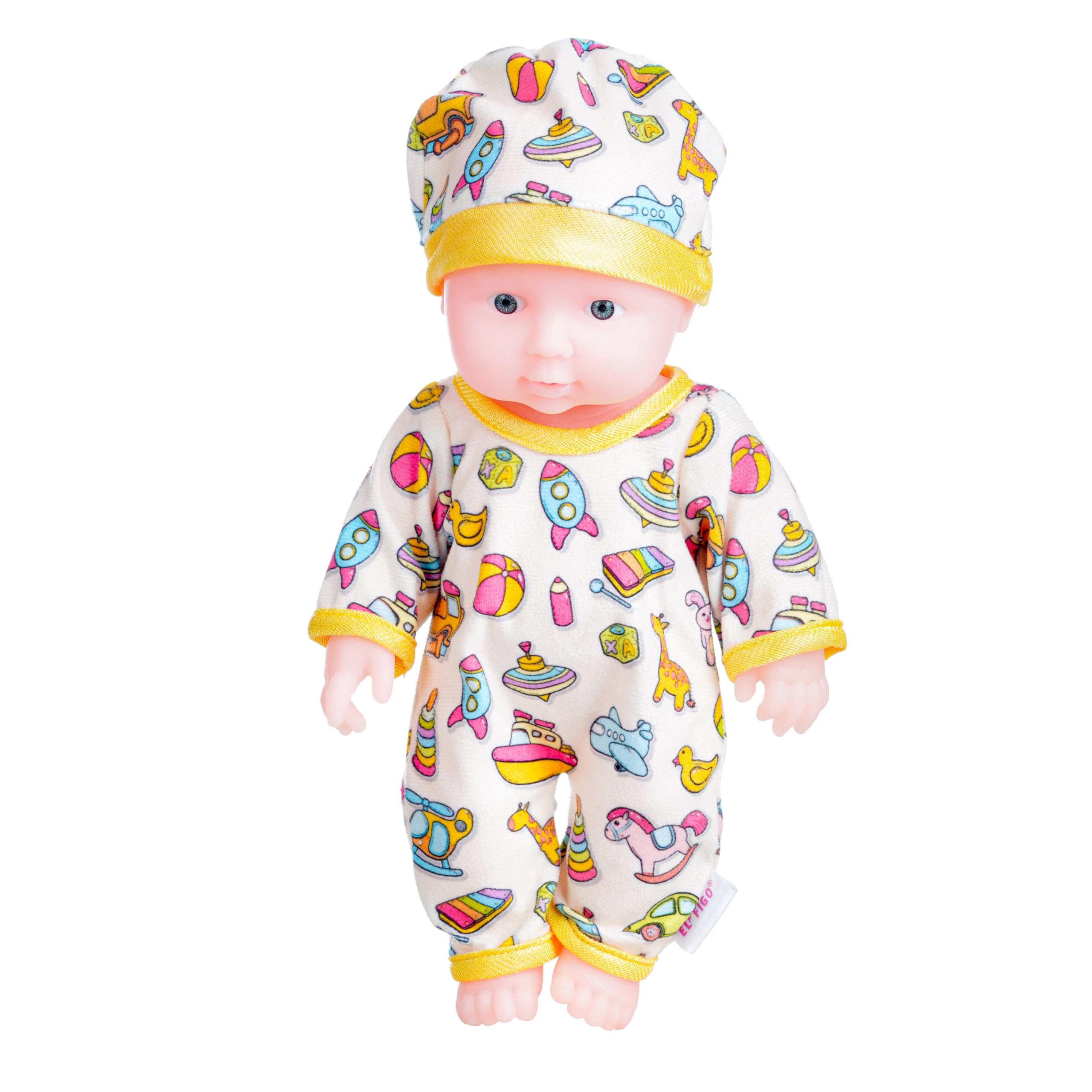 EL FIGO Real Looking Doll for Kids - Plush Doll Toy for Kids 28 c.m Tall, Colorful Doll Dress, Non-Toxic Body (B0D1P2J7J8) Amazon Price History, Amazon Price Tracker
