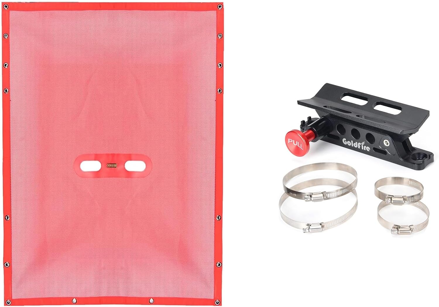 Goldfire Gladiator JT Accessories Soft Mesh Top Sunshade Universal Vehicle Adjustable Quick Release Roll Bar Fire Extinguisher Mount Holder Bracket for Gladiator JT 4 Door 2018+ Accessories