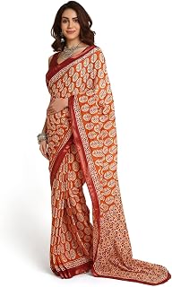 RATAN Women’s Pure Soft Cotton Saree with Blouse Piece | Lightweight Breathable Daily Wear Cotton Saree | Traditional Prin... Price In India