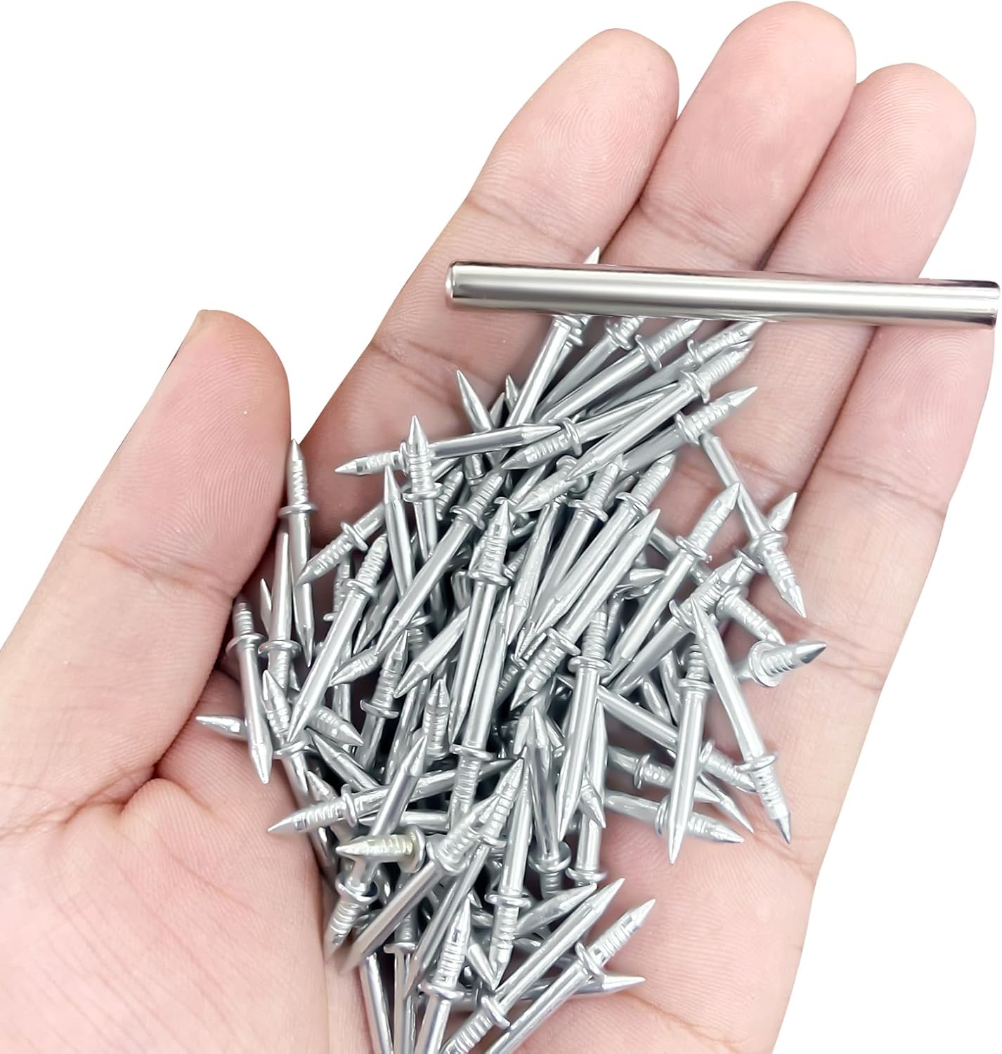 50 pcs Double-Head Skirting Thread Seamless Nail