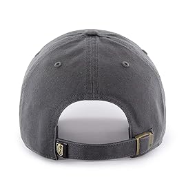NHL Las Vegas Golden Knights Clean Up Adjustable Hat, One Size, Charcoal