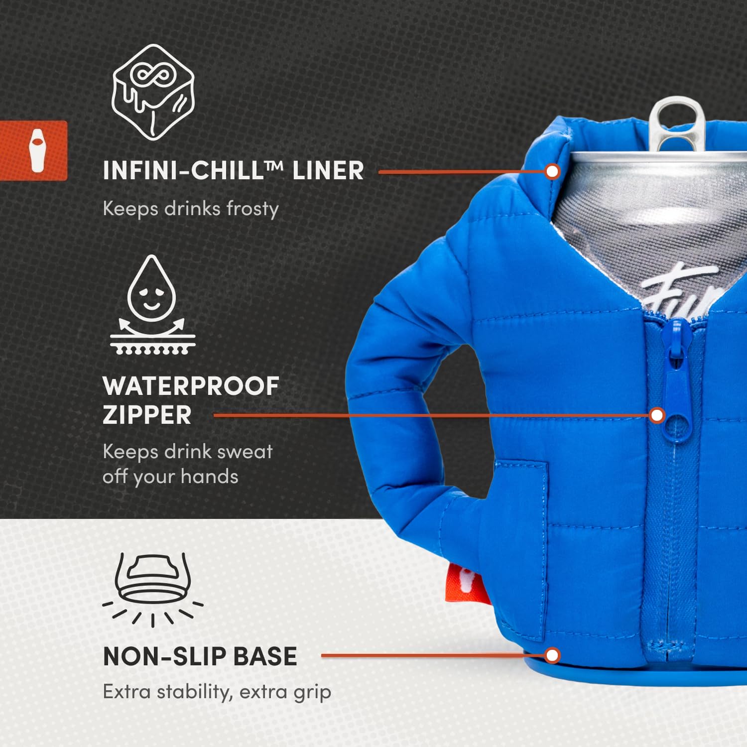 Amazon.com: Puffin The Puffy Jacket Insulated Can Cooler - 12 & 16