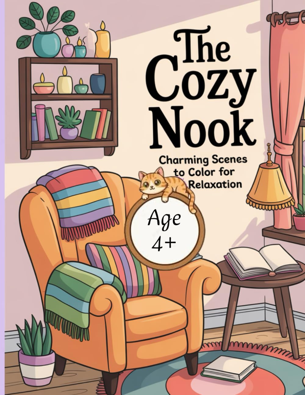 The cozy Nook: charming scenes to color for relaxation