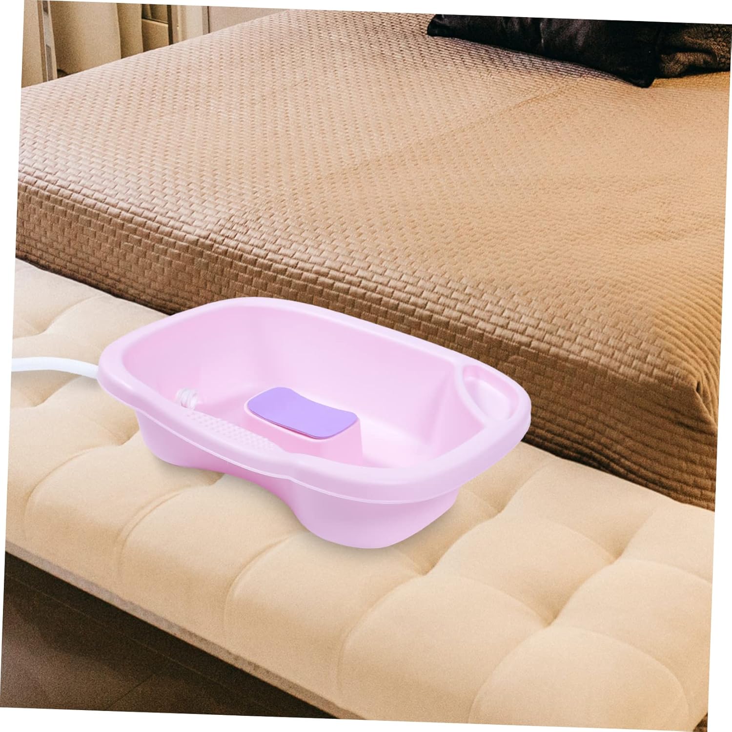 Hair Washing Basin for Bedridden Inflatable Wash Bowl for Hair Plastic Shampoo Basin