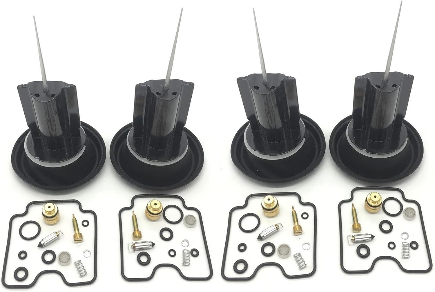 Car Spare Parts 4 Set for Bandit 1200 GSF1200 GSF1200S GSF Plunger Diaphragm Parts of Motorcycle Carburetor Repair Kit Sturdy