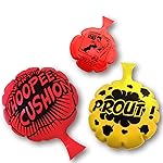 [3 Pack]Whoopee Cushion for children over 3 yrs,Woopie Cushion Party Favor for [4,6,8 Inch][No Automatic Inflation][Reward][Prank Gag][Novelty Trick Joke]Gift and Toy for Kids Children Office Home