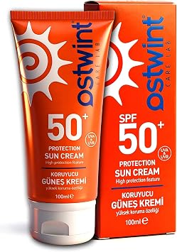 Ostwint Güneş Kremi SPF 50+ 100 ml - UVA/UVB Koruma, Cilt Lekelenmelerine Karşı Etkili, Yaşlanma Belirtilerine Karşı