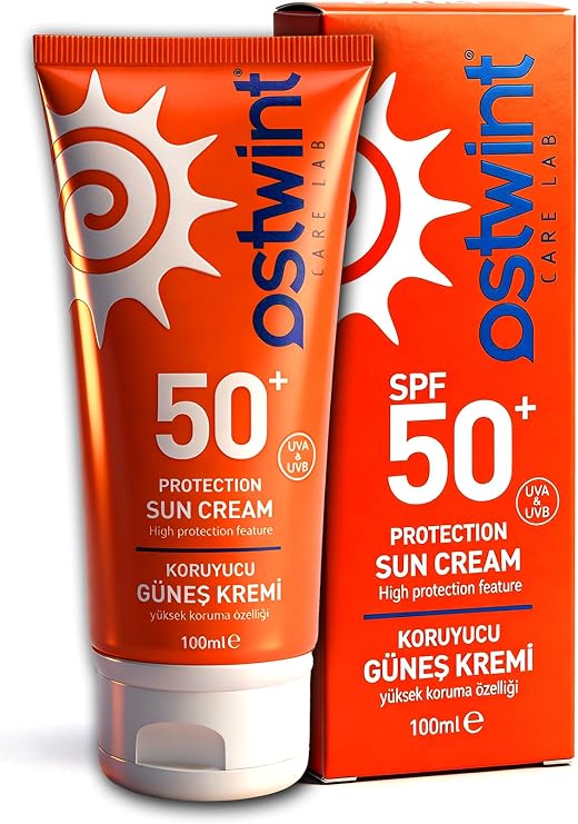 Ostwint Güneş Kremi SPF 50+ 100 ml - UVA/UVB Koruma, Cilt Lekelenmelerine Karşı Etkili, Yaşlanma Belirtilerine Karşı