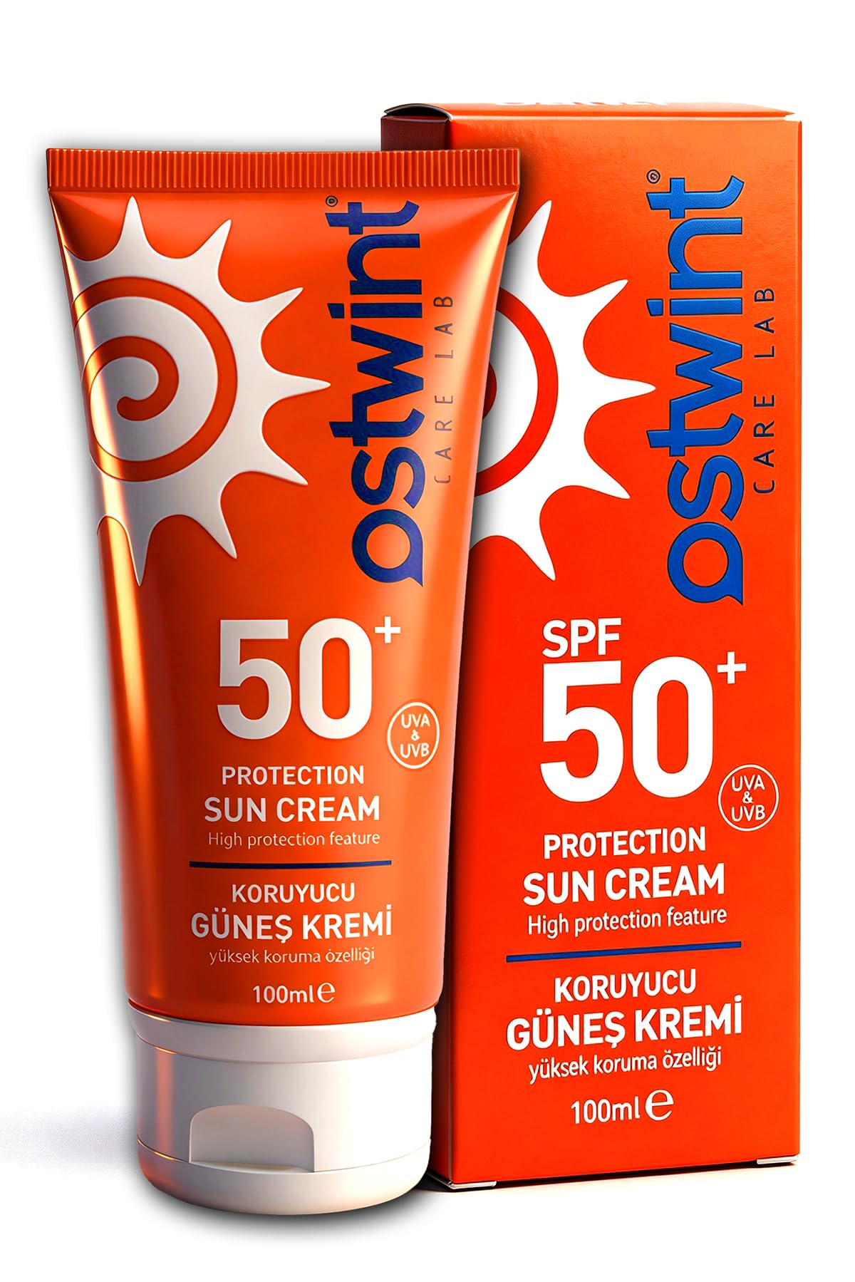 Ostwint Güneş Kremi SPF 50+ 100 ml - UVA/UVB Koruma, Cilt Lekelenmelerine Karşı Etkili, Yaşlanma Belirtilerine Karşı