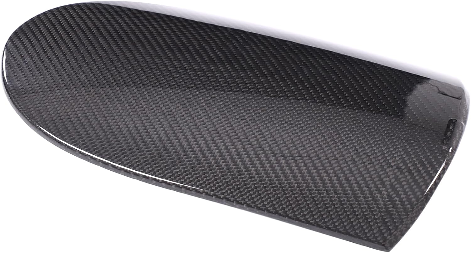 Daeiclru Center Console Armrest Cover Trim Compatible with Nissan 370Z Z34 2009-2020, Real Carbon Fiber Center Console Protector Decoration Cover Interior Accessories