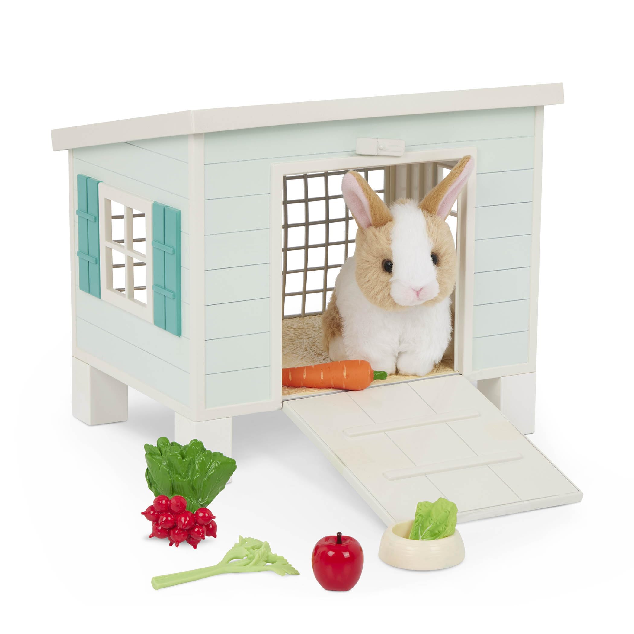 Our Generation – Pet Home Animal House Playset – Mini Plush Rabbit