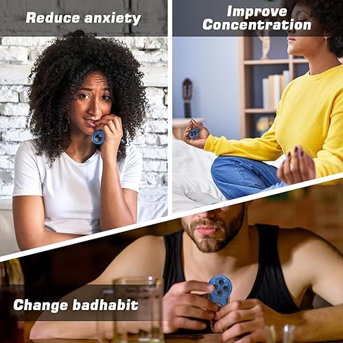 Miniatura 22 de WTYCD El Fidget Retro original: Juego de control clásico de goma Fidget Focus Toy con funciones de 8 vueltas y cordón - perfecto para aliviar