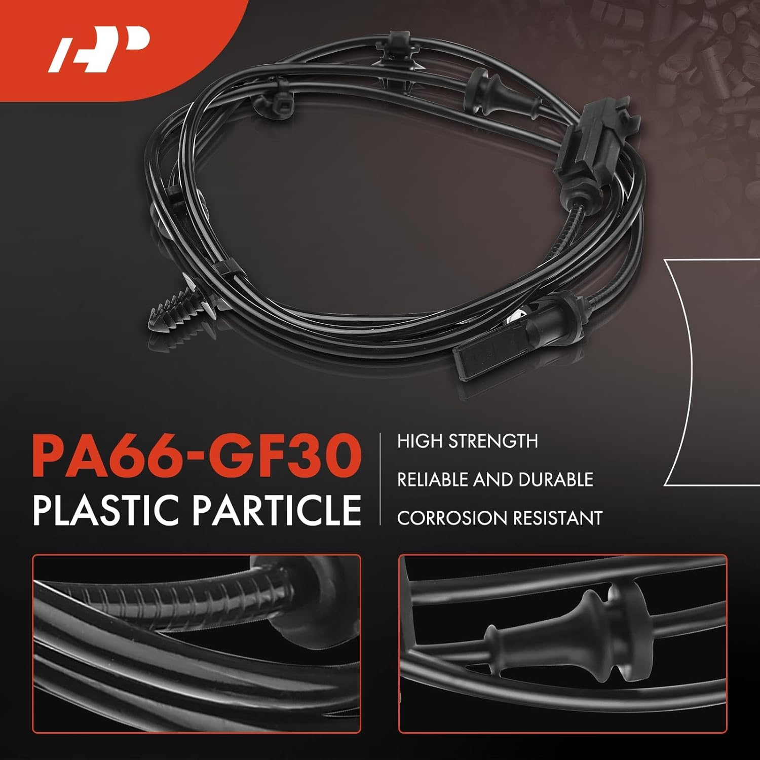 A-Premium ABS Wheel Speed Sensor Compatible with Ford & Lincoln Models - Explorer 2013-2018, Flex/MKT 2013-2019, MKS 2013-2016 - Front Driver and Passenger Side, Replace# DA8Z2C204A, DA8Z2C204B