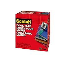 Vista 2 de Scotch Cinta para libros, 3 pulgadas x 540 pulgadas, excelente para reparar, reforzar, proteger y cubrir (845-300)