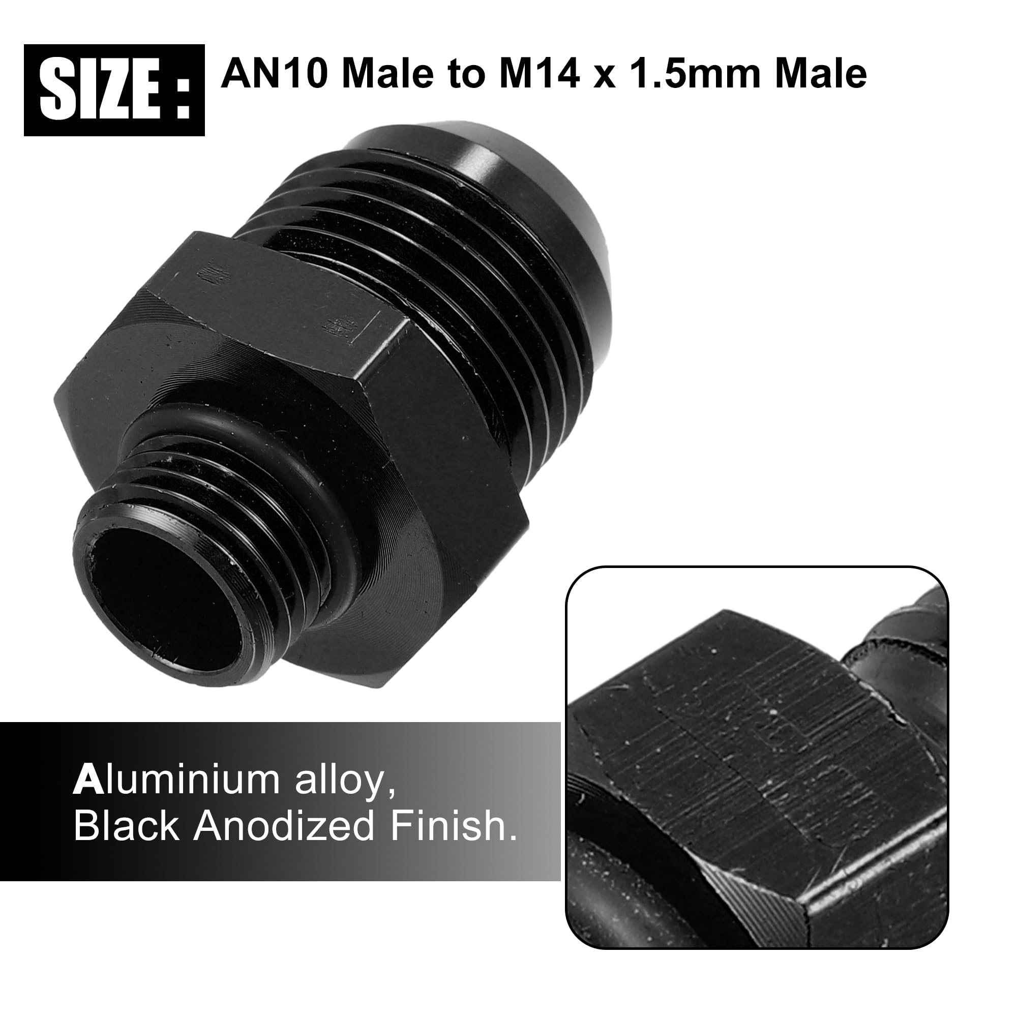 X AUTOHAUX Graisseurs Tout Droit Raccords M6 M8 M10 Filetage Voiture Argenté - Auto