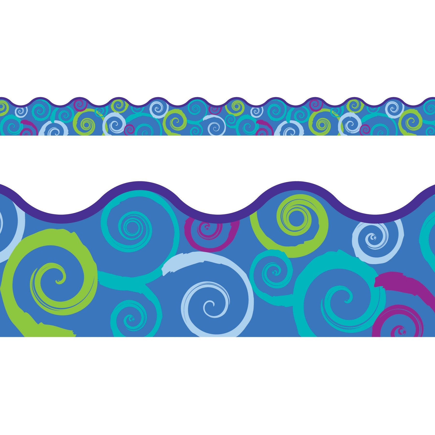 Trend EnterprisesInc. Cool Swirls Terrific Trimmers, 39 ft