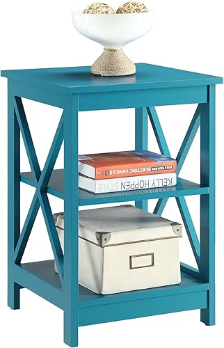 Miniatura 51 de Convenience Concepts Oxford Mesa auxiliar Negro -,Barnwood/Negro,Azul,rosado (Blush Pink),Cerezo/Negro,Azul