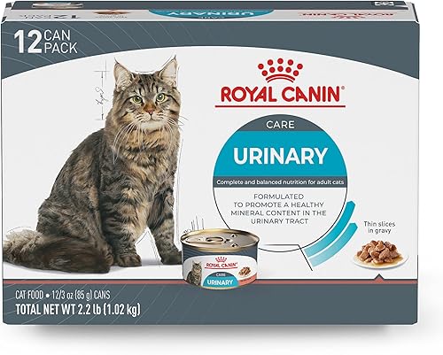 Royal Canin Feline Urinary Care - Rebanadas finas en salsa húmeda para gatos, lata de 3 onzas (12 unidades)