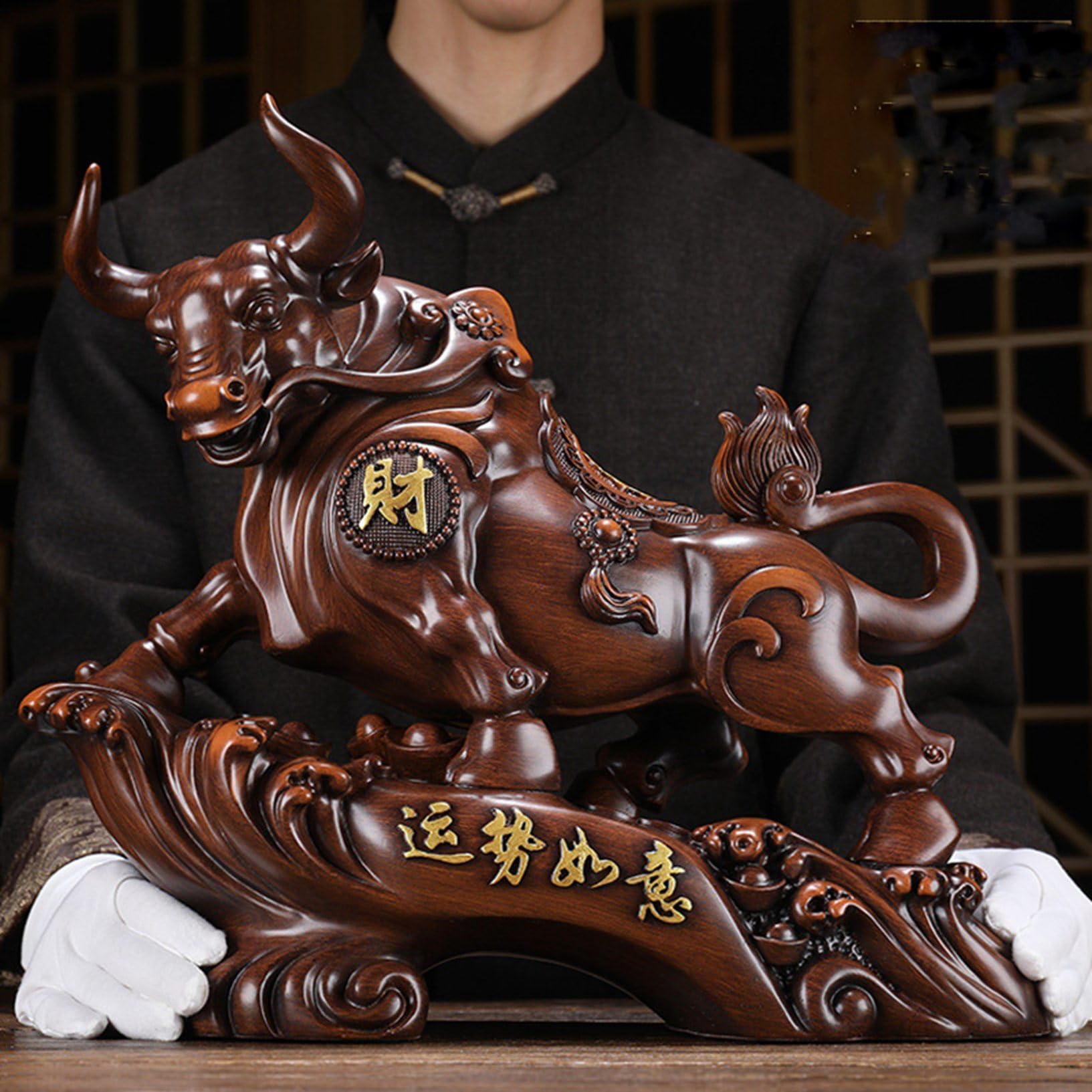 干支の置物牛縁起物厄除け