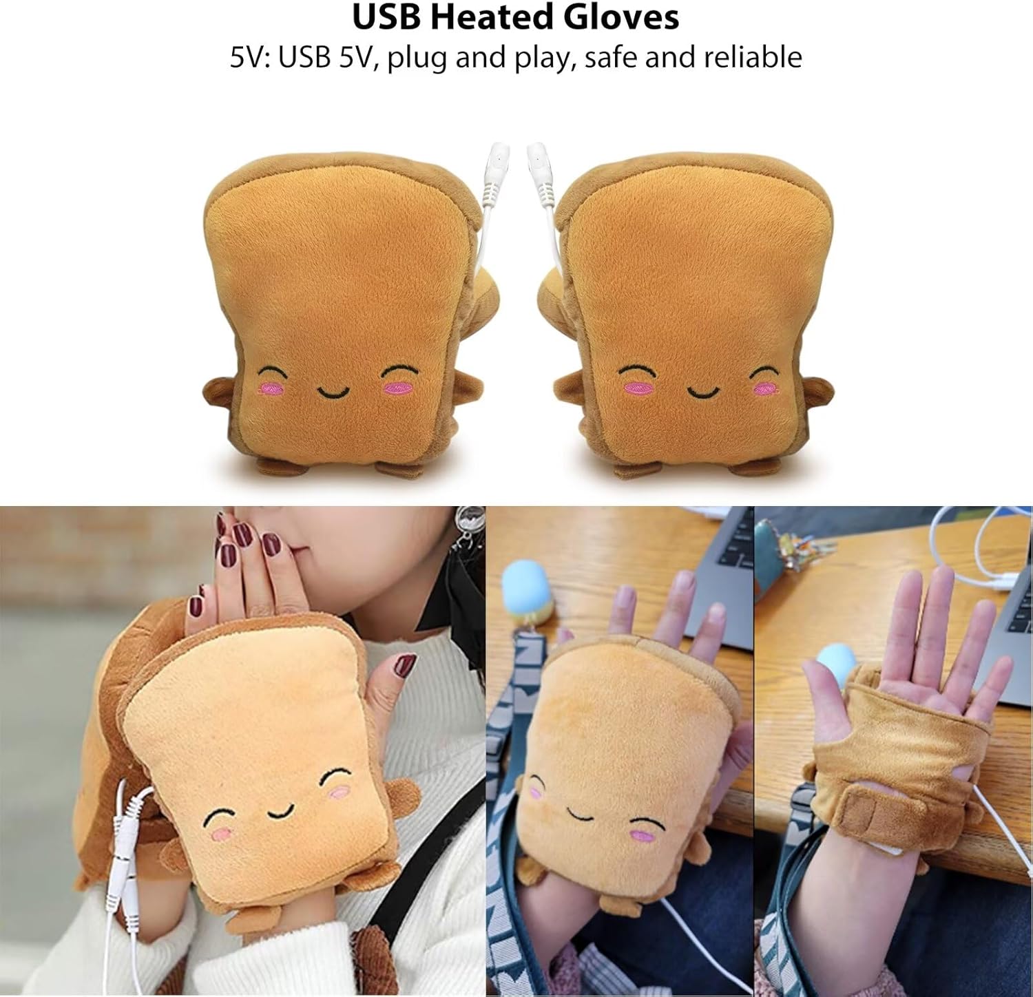 Diagram showing the features of the hand warmers