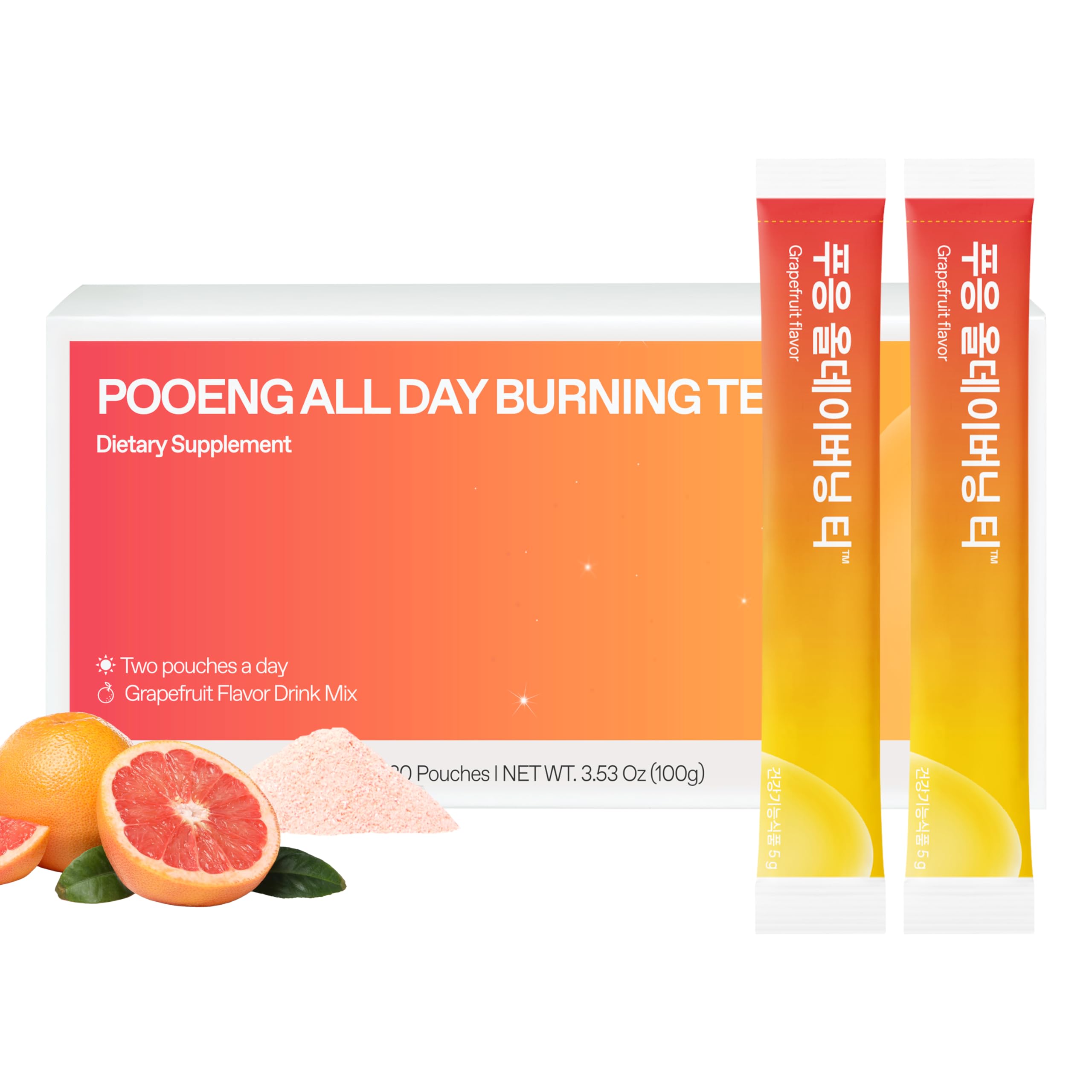 Dr.blet DOCTORBLET Suplemento em pó para controle de peso com guaraná, cafeína natural 20 mg, Sinetrol e extrato de Garcinia cambogia, sabor toranja, 20 sachês