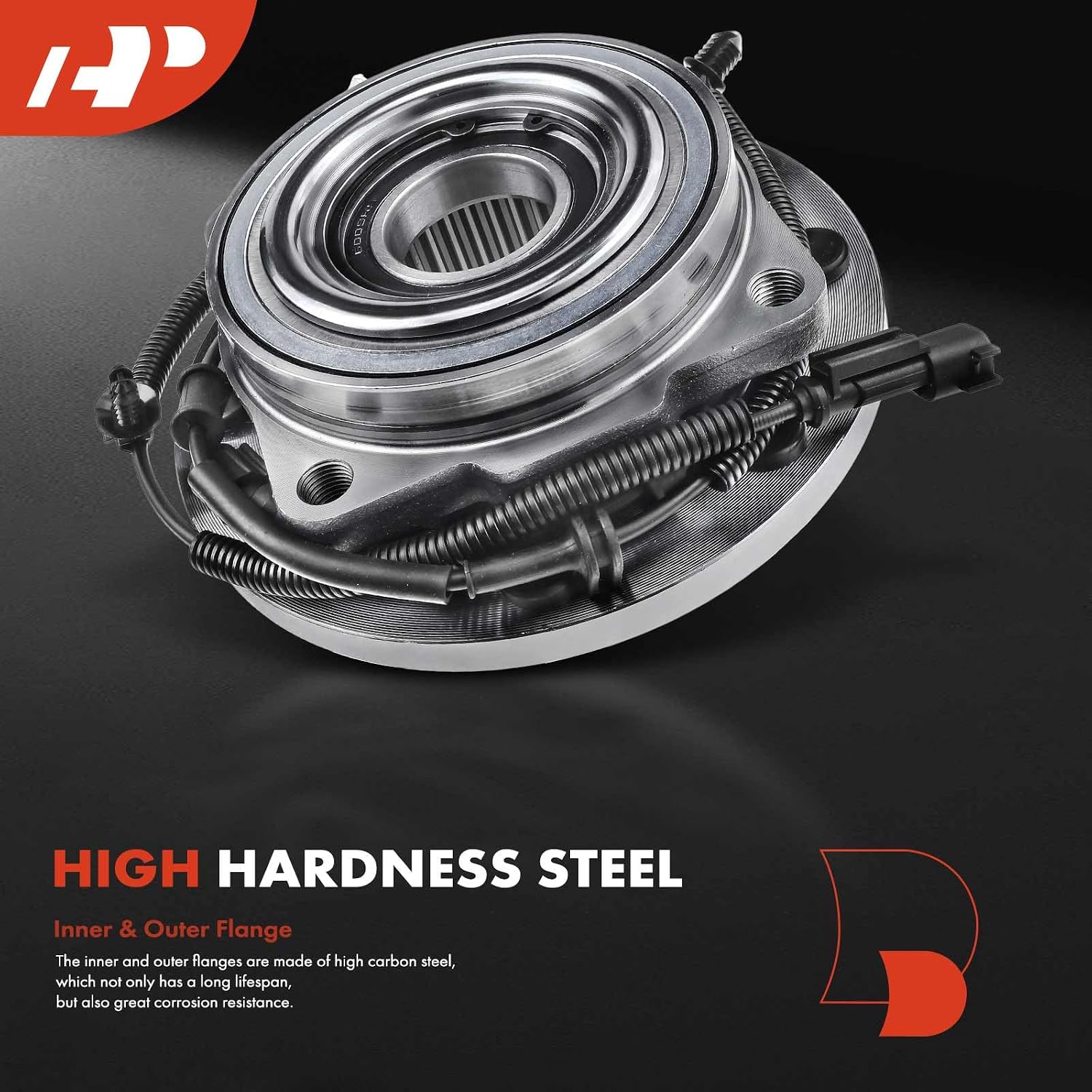 A-Premium 2 x Front Wheel Bearing and Hub Assembly with ABS & 8-Lug Compatible with Ford F-350 Super Duty 2017-2022, with DRW