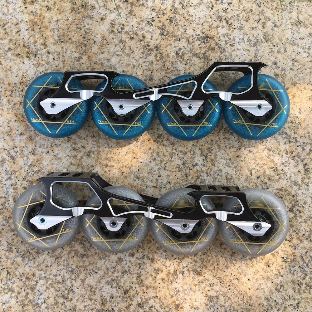 8-Pack Inline Skate Wheels Outdoor 88A Freestyle Durable Tire 72mm 76mm 80mm for Choose Hockey Roller Skates Replacement Wheel