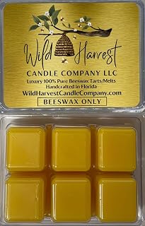 Beeswax Only Natural Scent, 1-Pack Pure Beeswax Wax Melts for Warmers, Wild Harvest Candle Company, 3 oz Each Package, Handmade in USA, Phthalate Free, Direct from Beekeeper