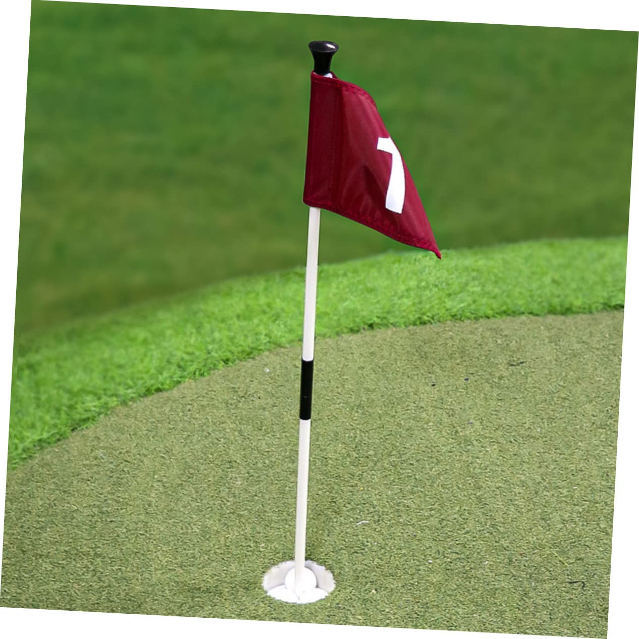 Kit di Bandierine da Golf in Abs e Fibra di Palo in Nailon per Allenamento e Pratica su Campo da Golf, Esperienza Confortevole e Resistente