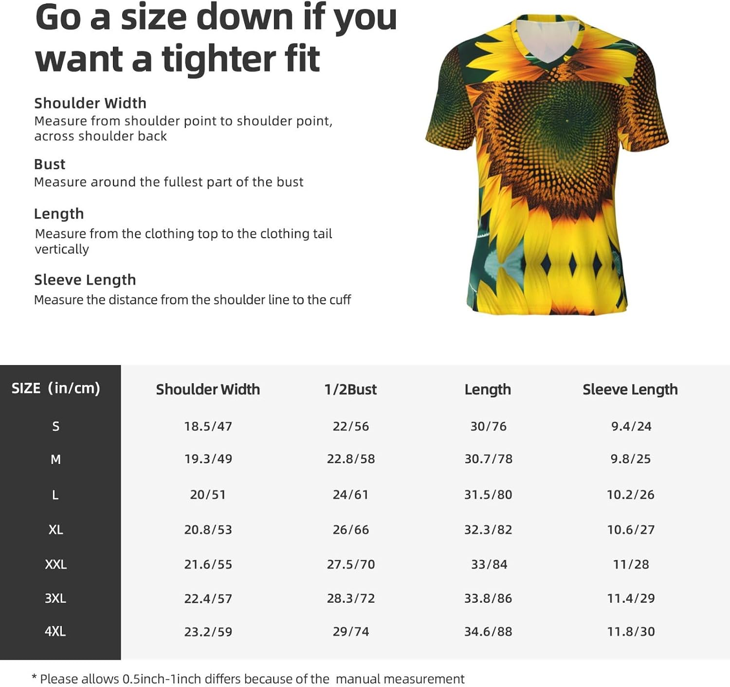 You are My Sunshine Sunflower Rugby Football Jersey for Men, Comfortable V-Neck Loose Fit Top for Team Sports Athletics